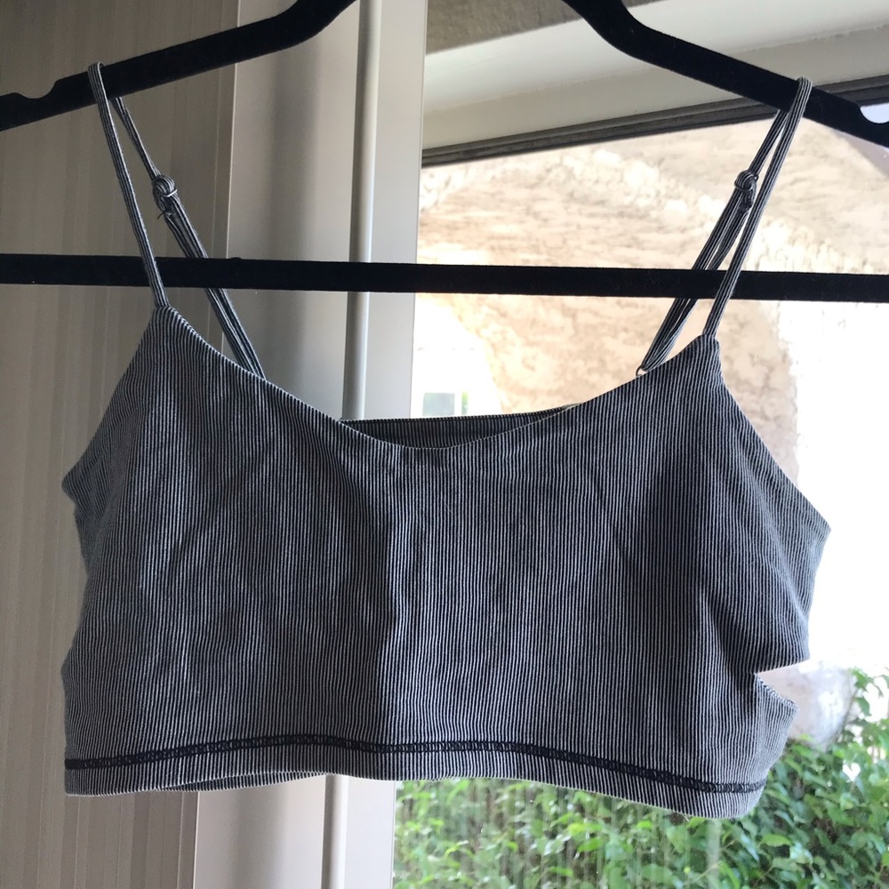 Cute and Casual Pinstripe Bralette